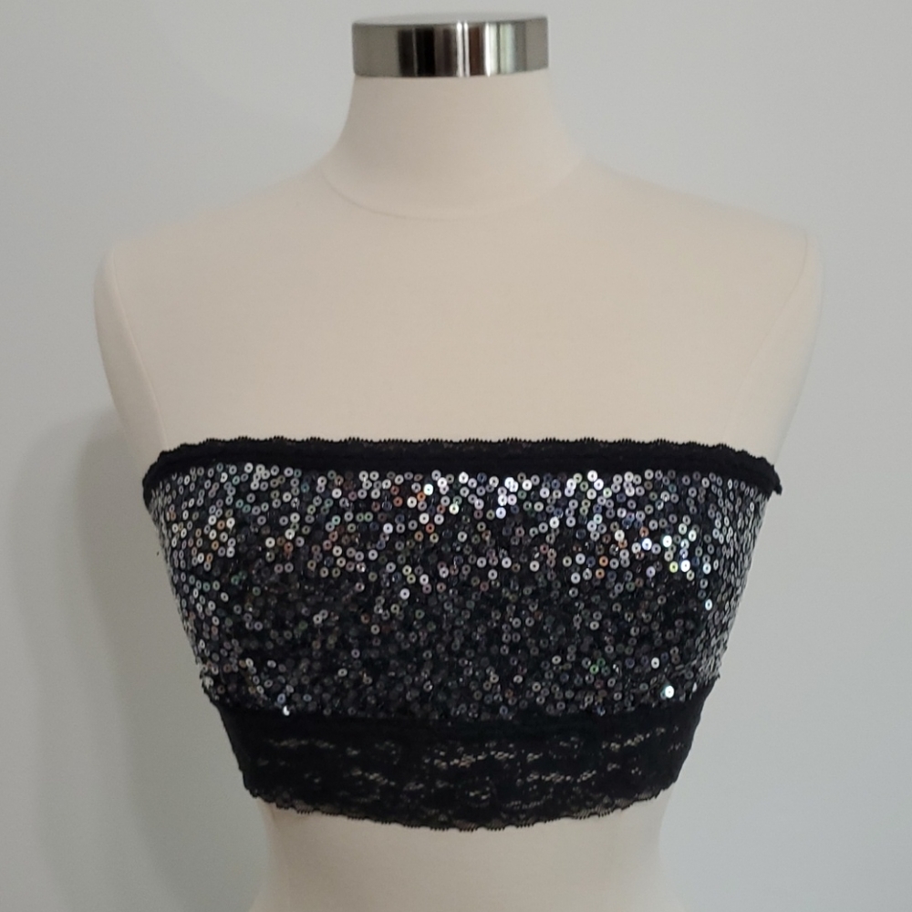 PINK Victoria's Secret Sequins Bandeau